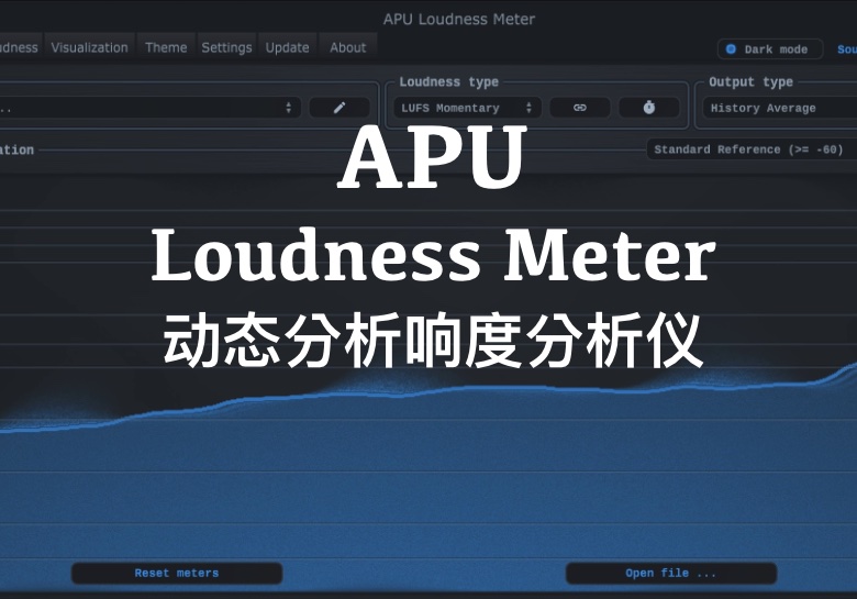 APU Loudness Meter 2.9.1（正版Win/Mac）极具参考性响度仪-PA / Mix Studio