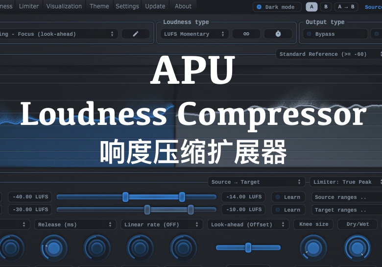 APU Loudness Compressor 2.9.1（已验证Win/Mac）独特的压缩器一键安装-PA / Mix Studio